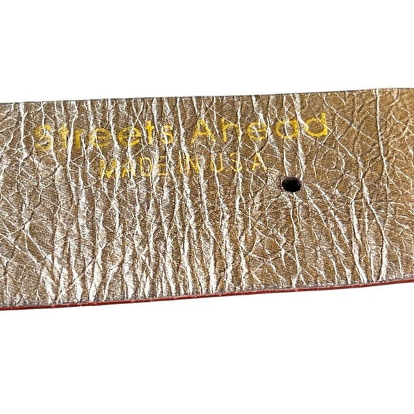 Streets Ahead Anthro Vintage-Inspired Embroidered Leather and Fabric Belt - Picture 16 of 16